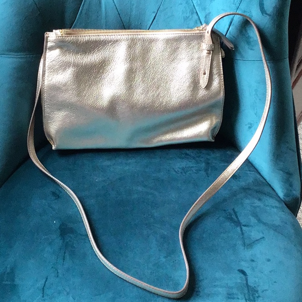Banana Republic gold crossbody bag